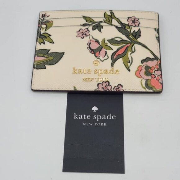 Kate Spade Madison Floral Small Slim Card Holder NWT! - Picture 2 of 9